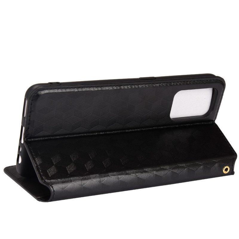 Folio Cover Realme GT 5G Custodia in pelle Effetto Pelle Diamante