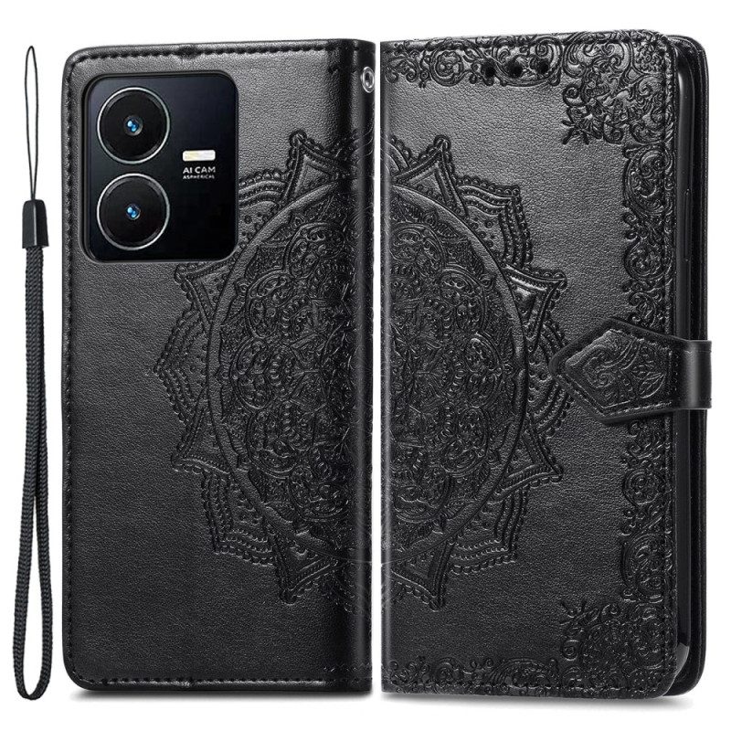 Custodia in pelle Vivo Y22s Barocco-mandala
