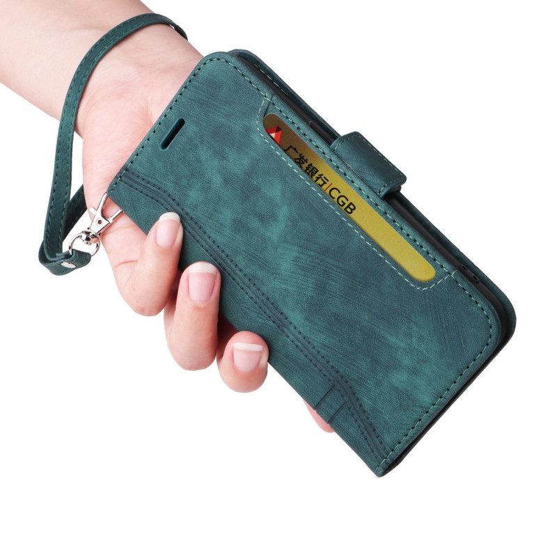 Custodia in pelle Vivo Y22s Betopnice Porta Carte Frontale