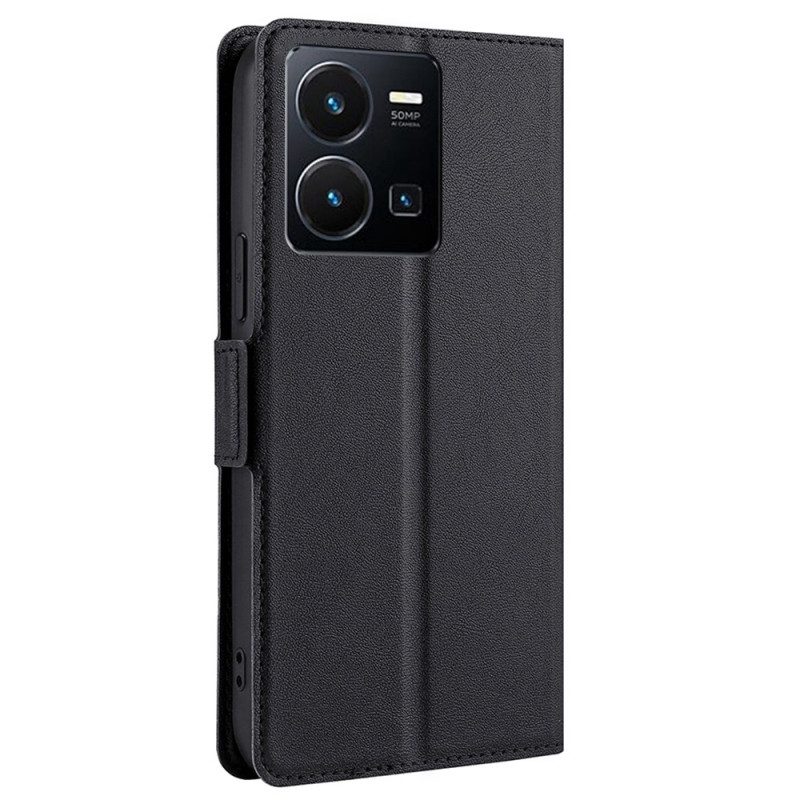 Custodia in pelle Vivo Y22s Finezza Doppia Chiusura