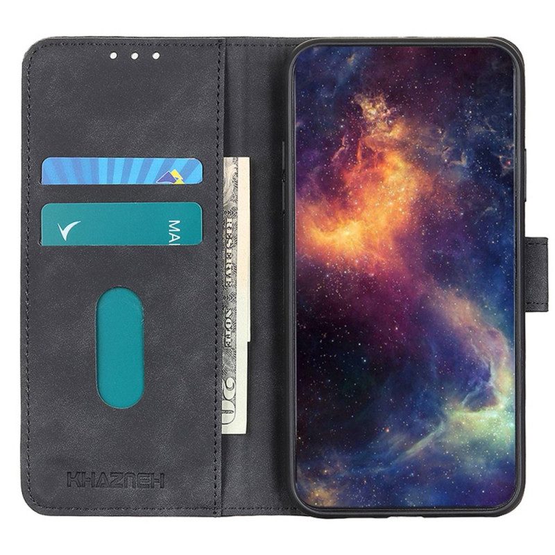 Custodia in pelle Vivo Y22s Khazneh Effetto Pelle