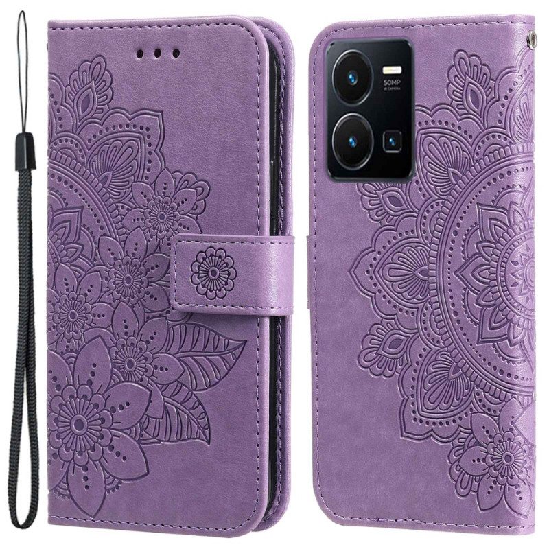 Custodia in pelle Vivo Y22s Mandala Strappy