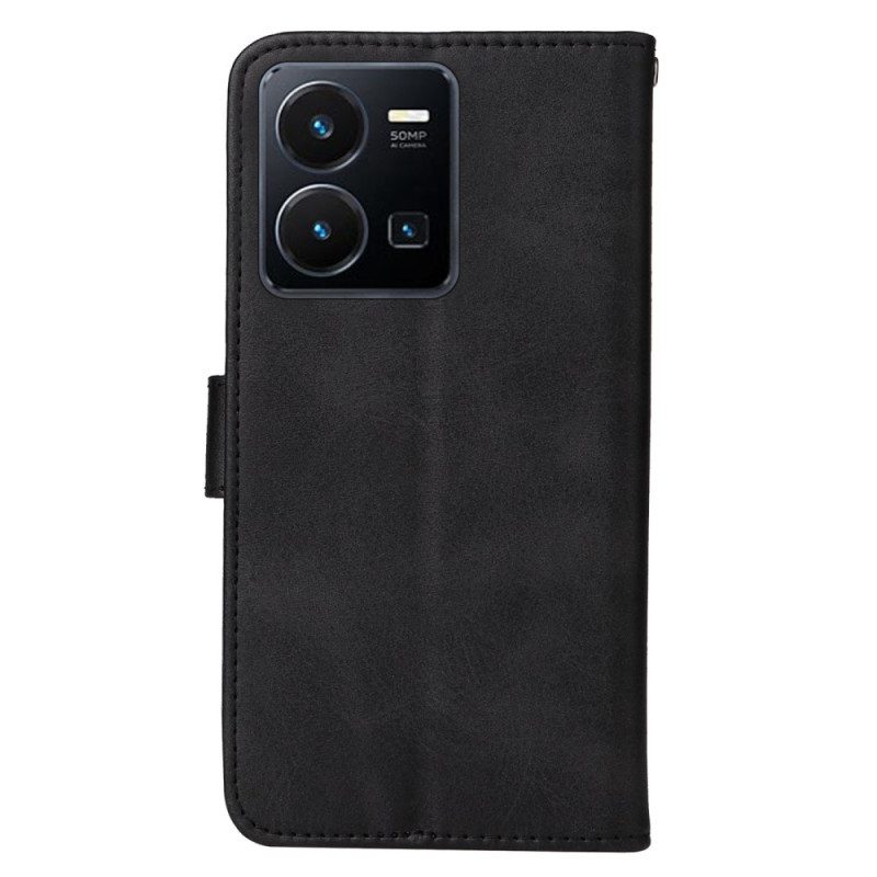 Custodia in pelle Vivo Y22s Semplice Con Cinturino