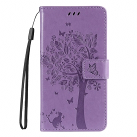 Folio Cover Vivo Y22s Albero E Gatto Strappy