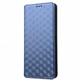 Folio Cover Vivo Y22s Custodia in pelle Trama 3d