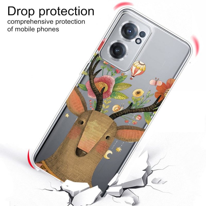 Cover OnePlus Nord CE 2 5G Cervo In Fiori
