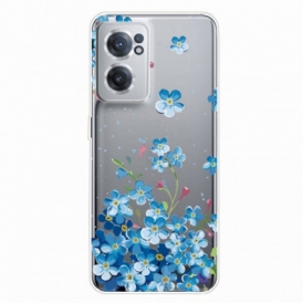 Cover OnePlus Nord CE 2 5G Fiori Blu