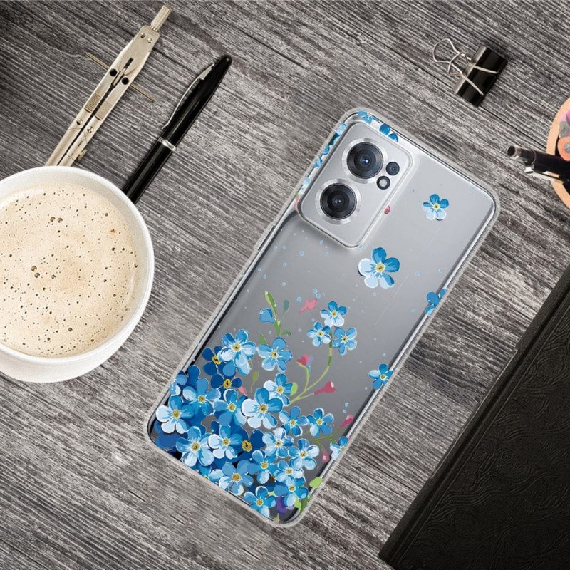 Cover OnePlus Nord CE 2 5G Fiori Blu