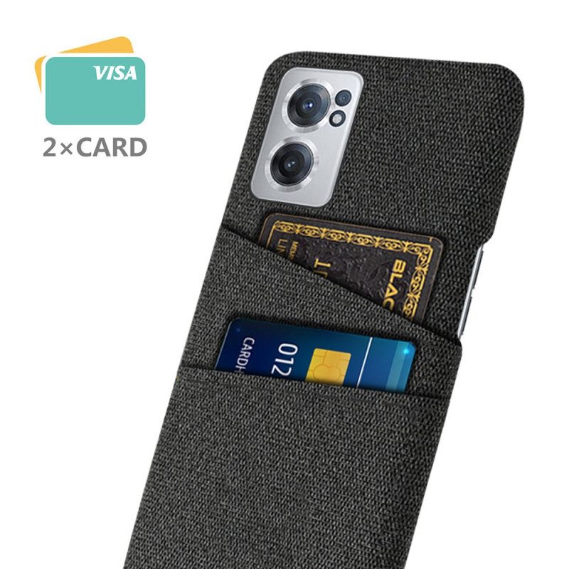 Cover OnePlus Nord CE 2 5G Portacarte Intrecciato