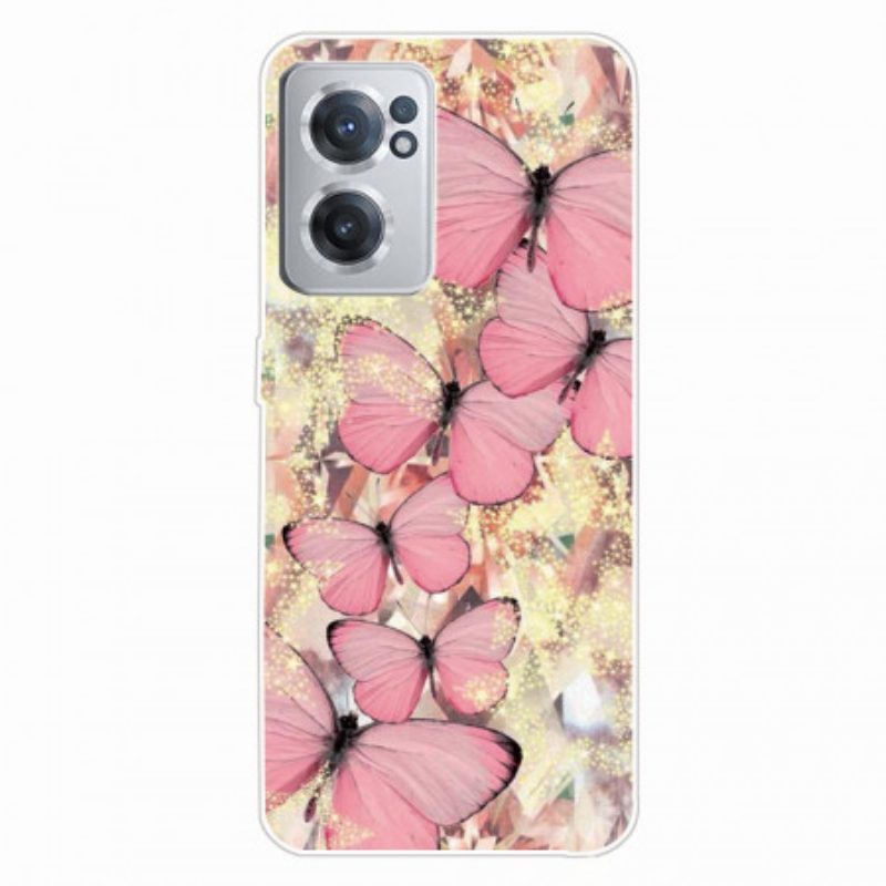 Cover OnePlus Nord CE 2 5G Rose Farfalla