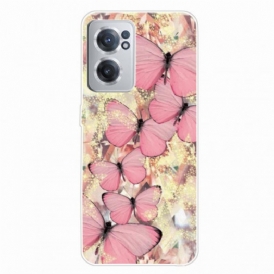 Cover OnePlus Nord CE 2 5G Rose Farfalla