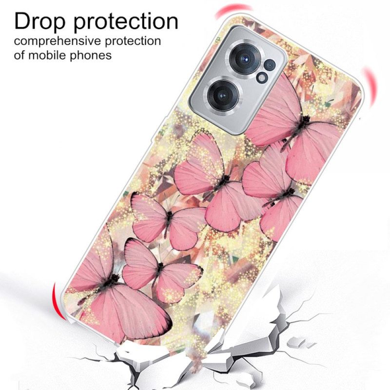 Cover OnePlus Nord CE 2 5G Rose Farfalla