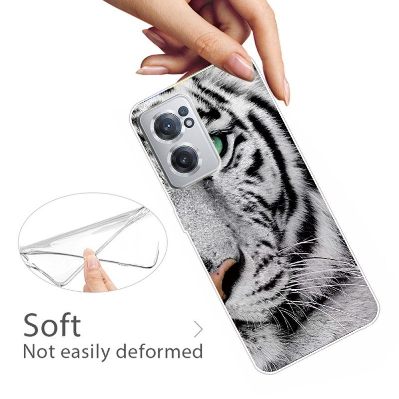 Cover OnePlus Nord CE 2 5G Tigre Bianca