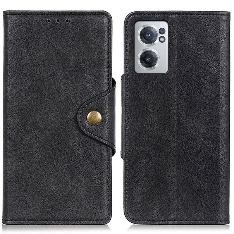 Custodia A Portafoglio OnePlus Nord CE 2 5G Ecopelle Con Bottone
