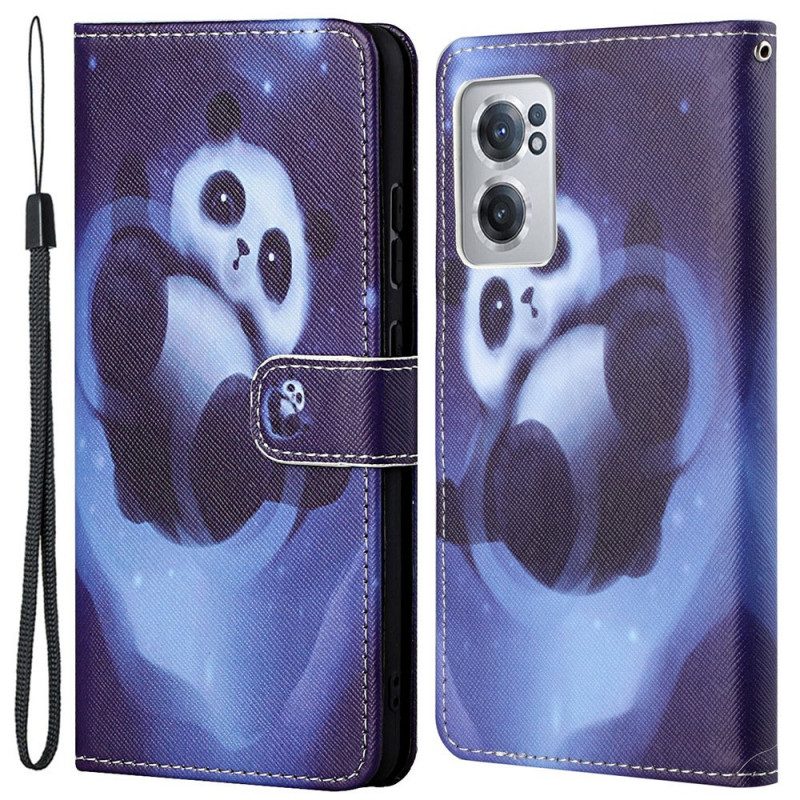 Custodia in pelle OnePlus Nord CE 2 5G Panda Notturno