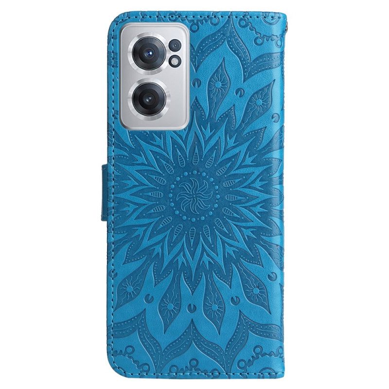 Custodia in pelle OnePlus Nord CE 2 5G Struttura Del Mandala