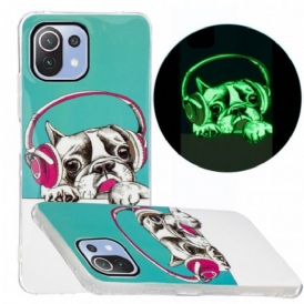 Cover Xiaomi Mi 11 Lite 4G / 5G / 5G NE Cane Fluorescente