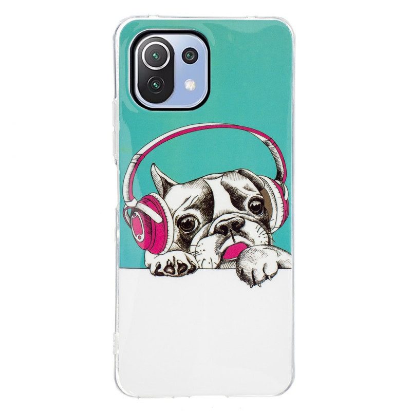 Cover Xiaomi Mi 11 Lite 4G / 5G / 5G NE Cane Fluorescente