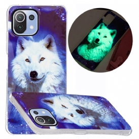 Cover Xiaomi Mi 11 Lite 4G / 5G / 5G NE Cane Selvatico Fluorescente