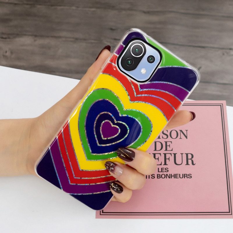 Cover Xiaomi Mi 11 Lite 4G / 5G / 5G NE Cuore Psichedelico