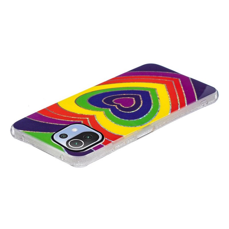 Cover Xiaomi Mi 11 Lite 4G / 5G / 5G NE Cuore Psichedelico
