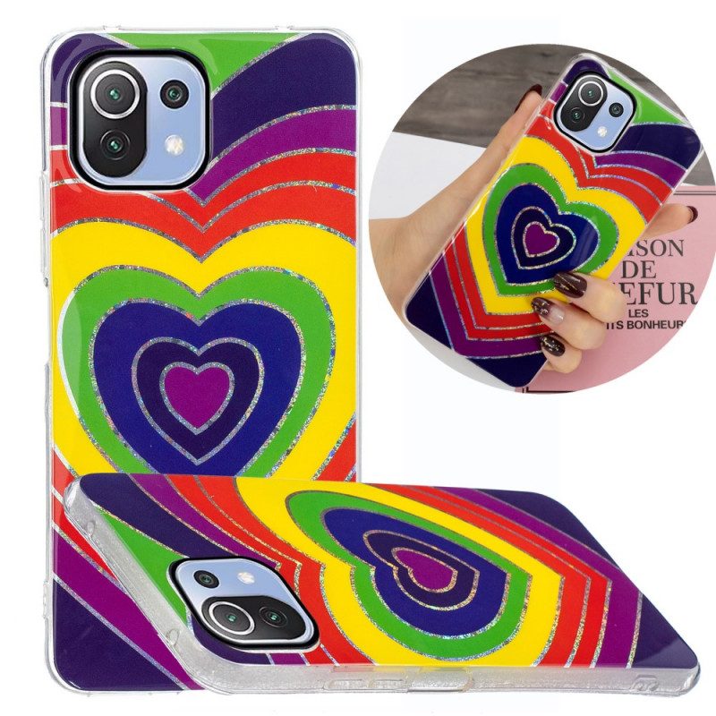 Cover Xiaomi Mi 11 Lite 4G / 5G / 5G NE Cuore Psichedelico