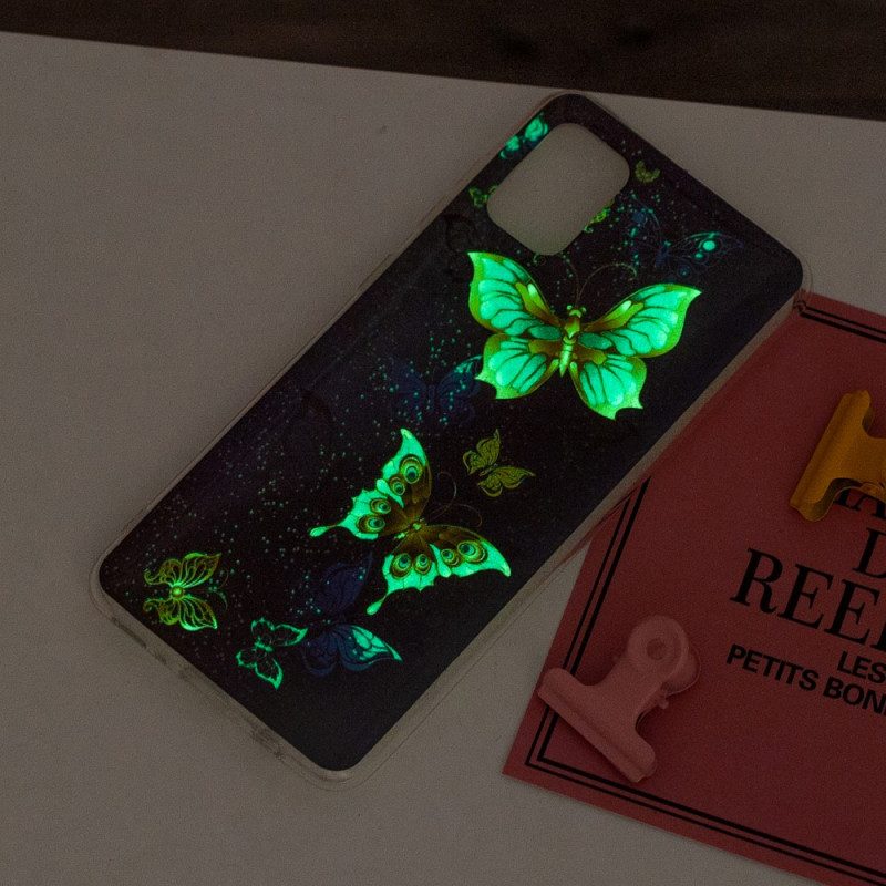 Cover Xiaomi Mi 11 Lite 4G / 5G / 5G NE Farfalle Oro Fluorescenti