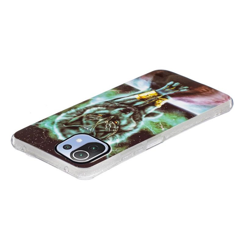 Cover Xiaomi Mi 11 Lite 4G / 5G / 5G NE Lupo Fluorescente