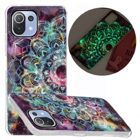 Cover Xiaomi Mi 11 Lite 4G / 5G / 5G NE Mandala Colorato Fluorescente