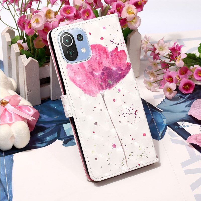 Cover Xiaomi Mi 11 Lite 4G / 5G / 5G NE Papavero Dell'acquerello