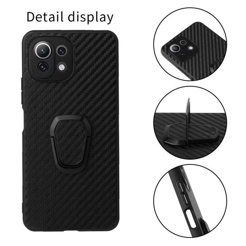 Cover Xiaomi Mi 11 Lite 4G / 5G / 5G NE Supporto Per Anello Stile Leopardo