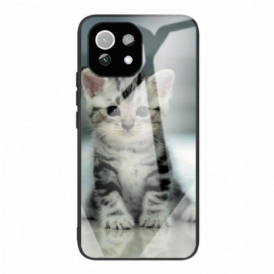Cover Xiaomi Mi 11 Lite 4G / 5G / 5G NE Vetro Temperato Gattino