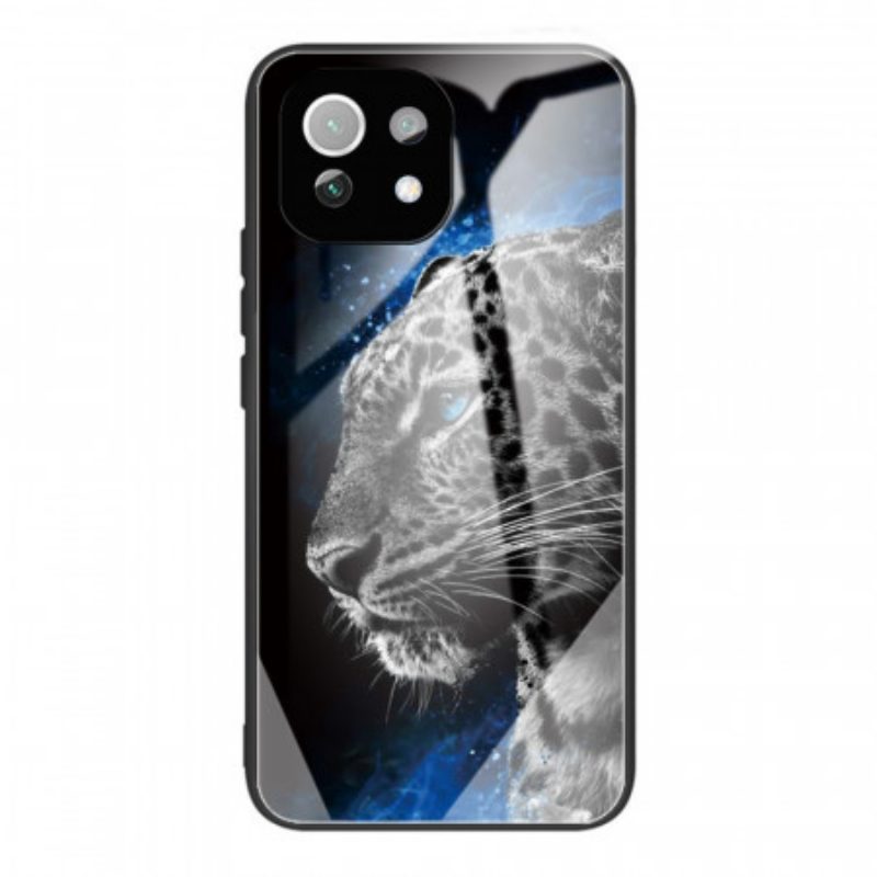 Cover Xiaomi Mi 11 Lite 4G / 5G / 5G NE Vetro Temperato Viso Felino