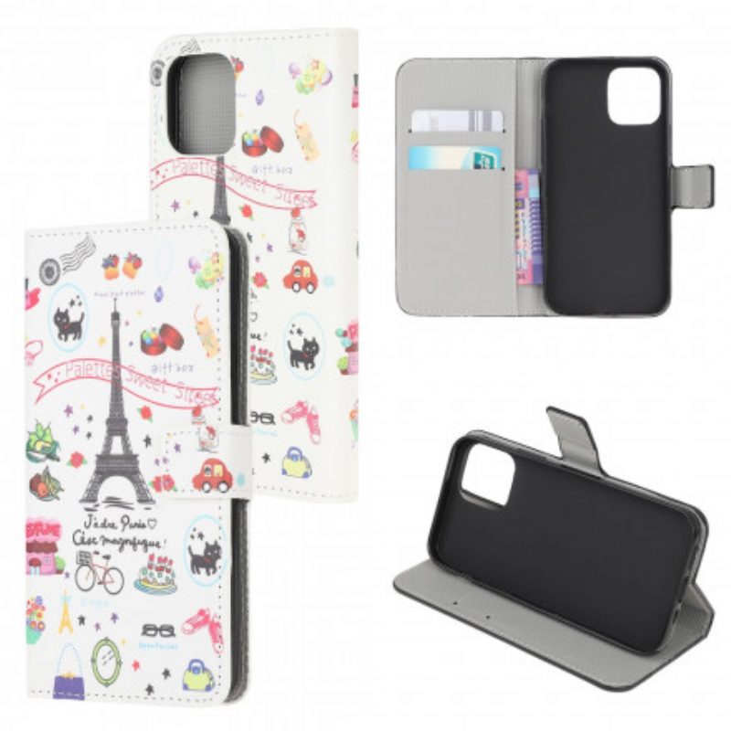 Custodia in pelle Xiaomi Mi 11 Lite 4G / 5G / 5G NE Amo Parigi