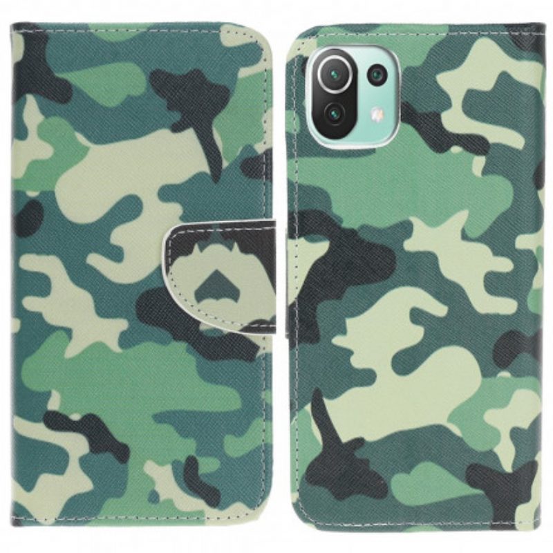 Custodia in pelle Xiaomi Mi 11 Lite 4G / 5G / 5G NE Camuffare
