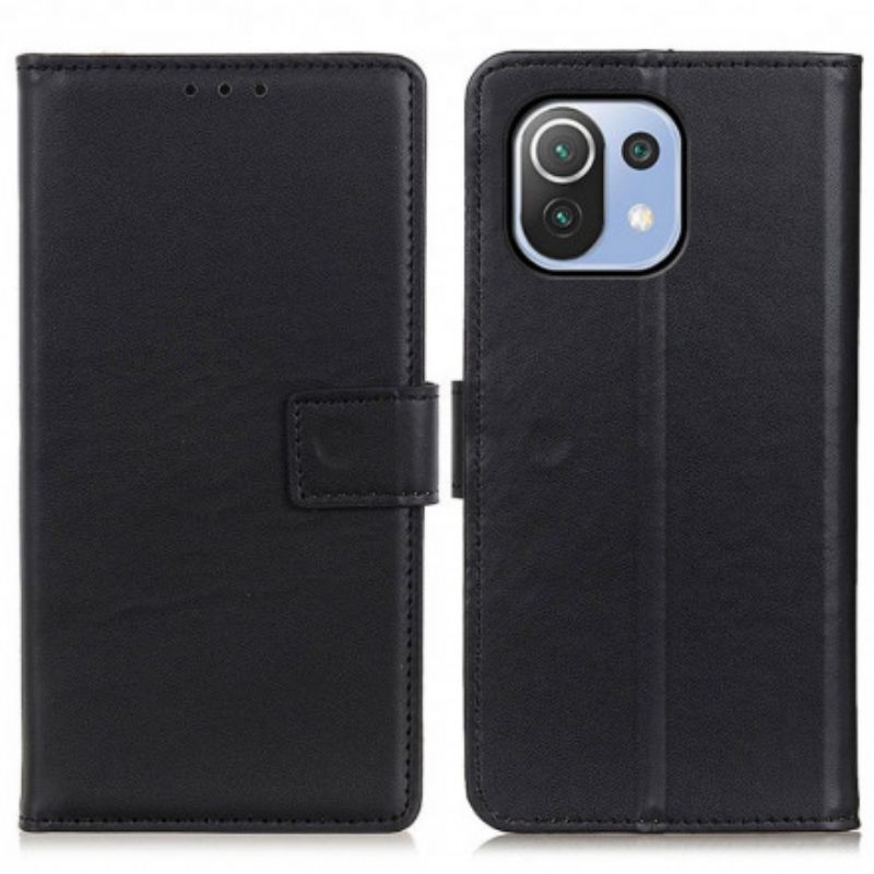 Custodia in pelle Xiaomi Mi 11 Lite 4G / 5G / 5G NE Ecopelle Tinta Unita