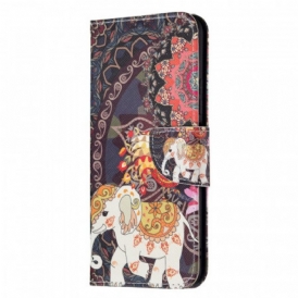 Custodia in pelle Xiaomi Mi 11 Lite 4G / 5G / 5G NE Elefanti Indiani