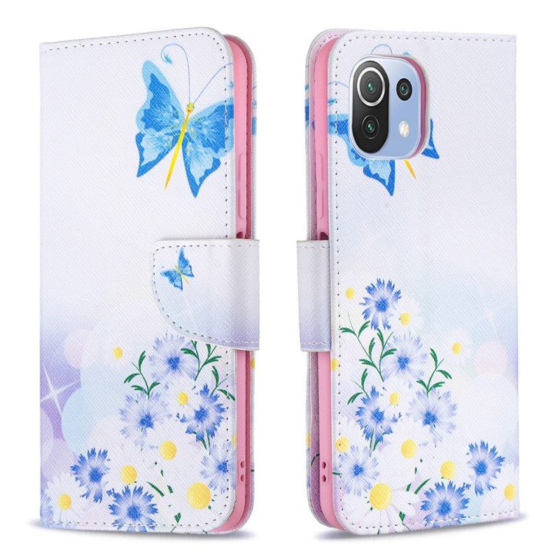 Custodia in pelle Xiaomi Mi 11 Lite 4G / 5G / 5G NE Farfalle Dei Sogni