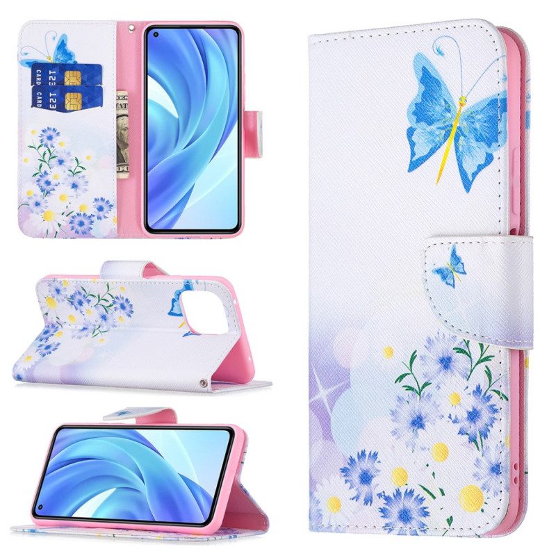 Custodia in pelle Xiaomi Mi 11 Lite 4G / 5G / 5G NE Farfalle Dei Sogni