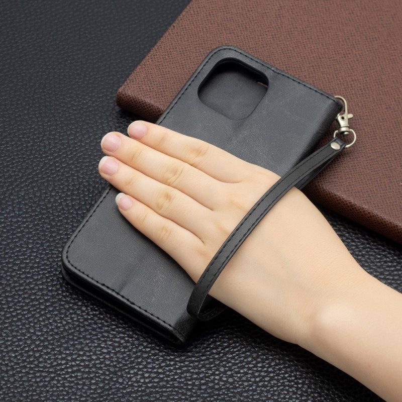 Custodia in pelle Xiaomi Mi 11 Lite 4G / 5G / 5G NE Folio Cover Lembo Liscio Obliquo