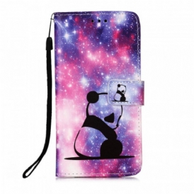 Custodia in pelle Xiaomi Mi 11 Lite 4G / 5G / 5G NE Galassia Panda
