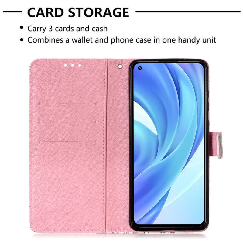 Custodia in pelle Xiaomi Mi 11 Lite 4G / 5G / 5G NE Non Smettere Mai Di Sognare