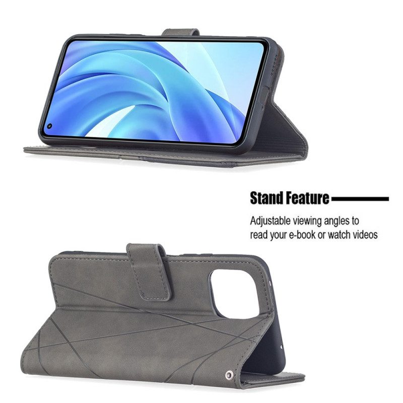 Custodia in pelle Xiaomi Mi 11 Lite 4G / 5G / 5G NE Triangolo Binfen Colore