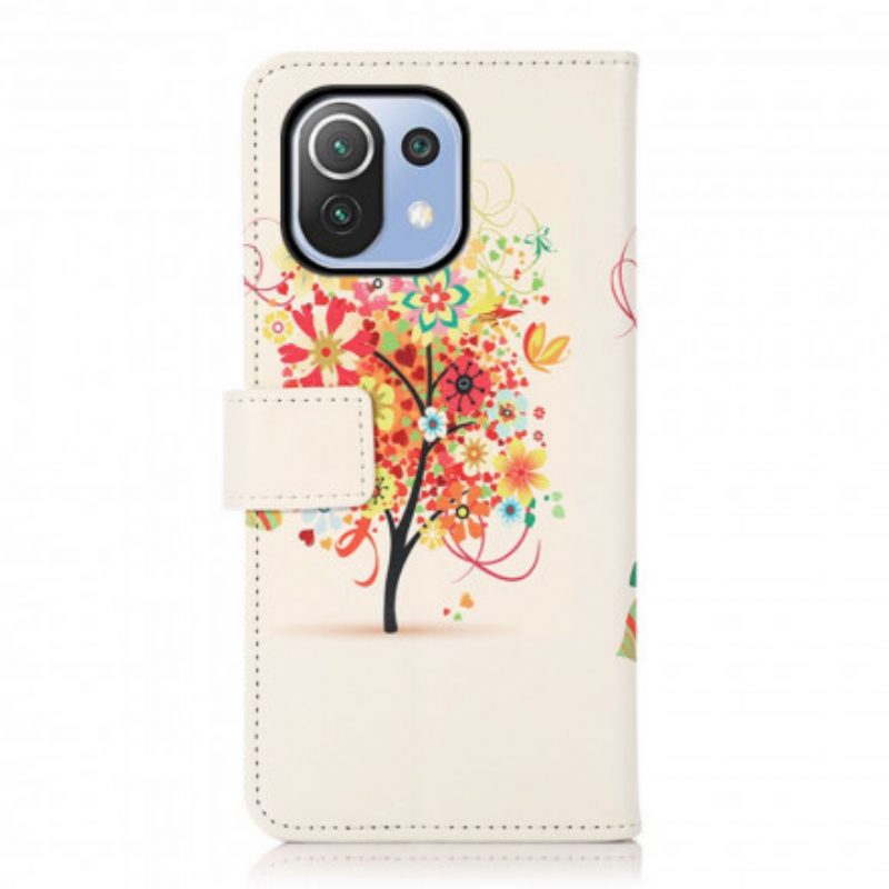 Folio Cover Xiaomi Mi 11 Lite 4G / 5G / 5G NE Albero In Fiore
