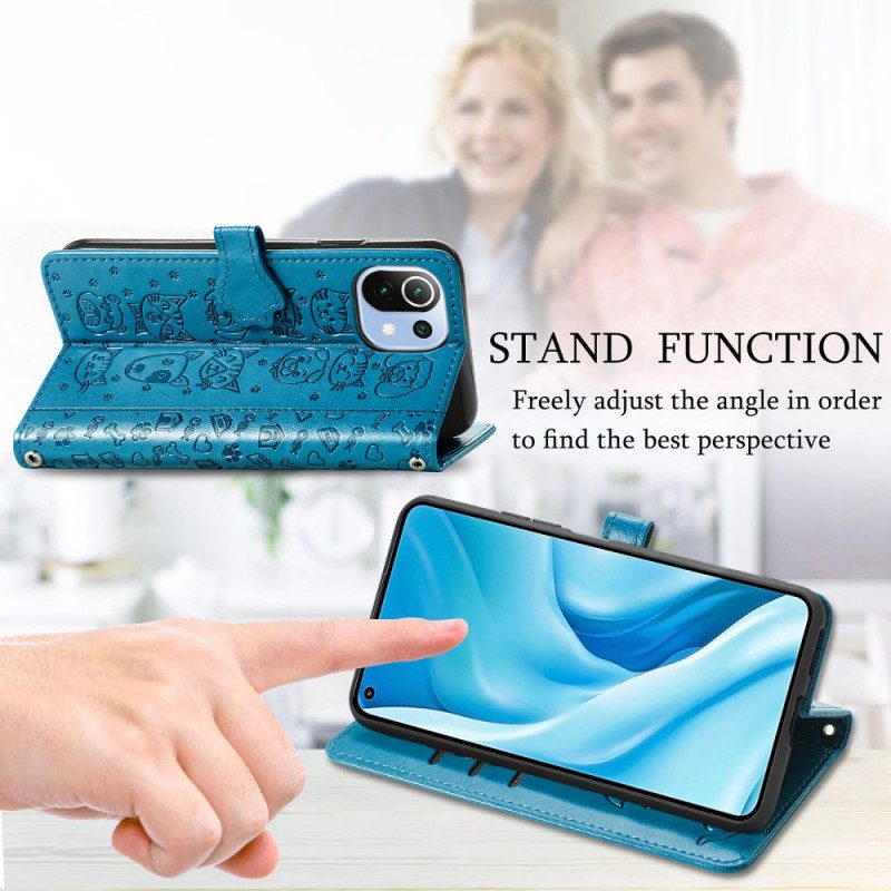 Folio Cover Xiaomi Mi 11 Lite 4G / 5G / 5G NE Animali Animati