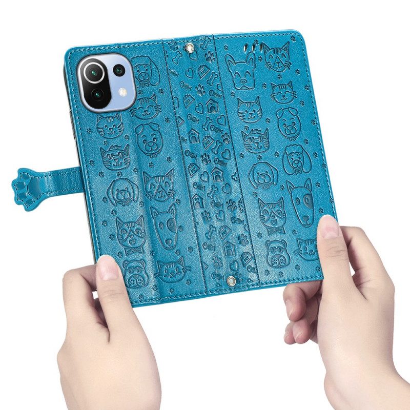 Folio Cover Xiaomi Mi 11 Lite 4G / 5G / 5G NE Animali Animati
