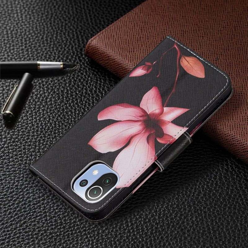 Folio Cover Xiaomi Mi 11 Lite 4G / 5G / 5G NE Fiore Rosa