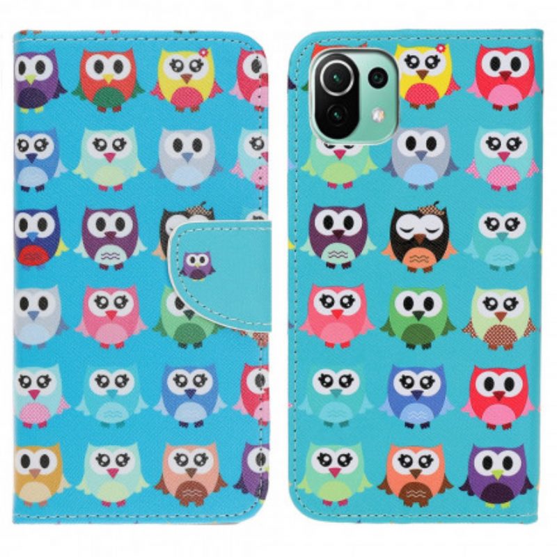 Folio Cover Xiaomi Mi 11 Lite 4G / 5G / 5G NE Gufi Multipli