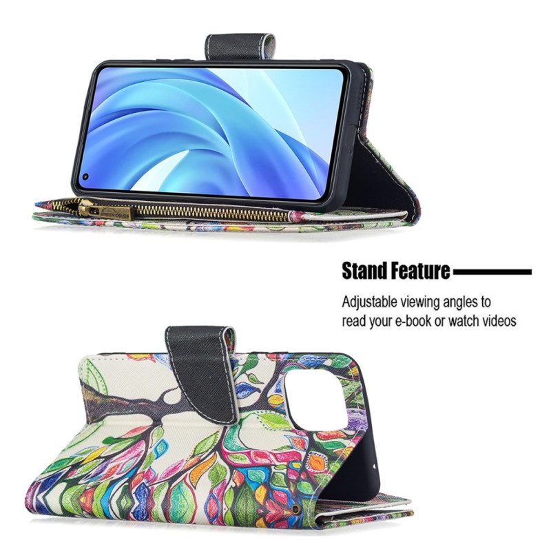 Folio Cover Xiaomi Mi 11 Lite 4G / 5G / 5G NE Tasca Per Albero Con Cerniera