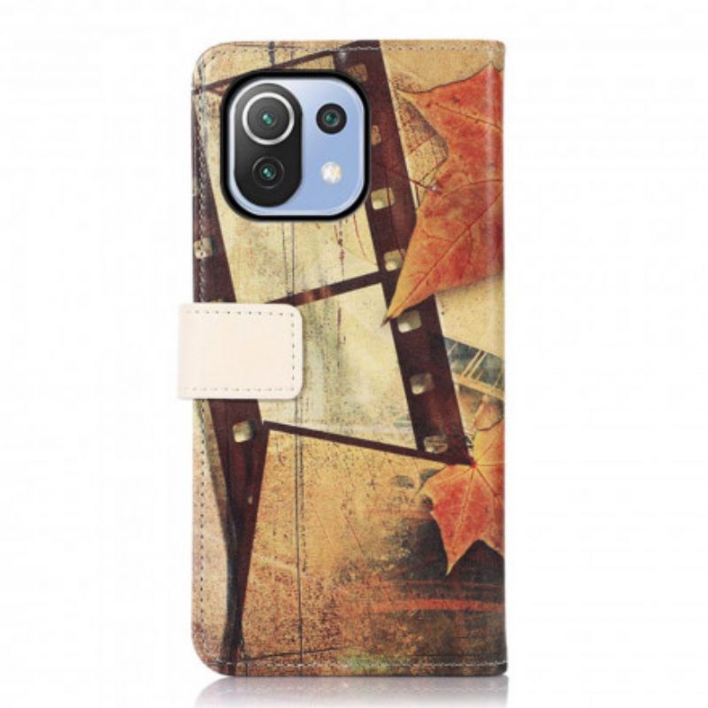 Folio Cover Xiaomi Mi 11 Lite 4G / 5G / 5G NE Torre Eiffel In Autunno